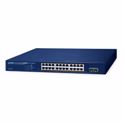 NMS is Integrated to Improve Network Management EfficiencyPLANET GS-2210-24P2S Smart Ethernet switch combined with NMS System ...