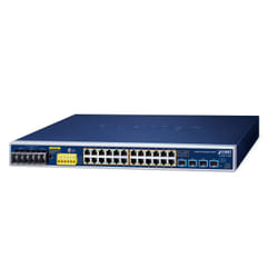 PLANET IGS-R4215-24P4X network switch Managed L2+ Gigabit Ethernet (10/100/1000) Power over Ethernet (PoE) 1U Blue