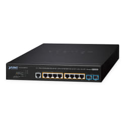 PLANET L2+ 4-Port 10/100/1000T 802.3bt PoE + 4-Port 10/100/1000T 802.3at PoE + 2-Port 10G SFP+ Managed AV Switch L2+ Power over Ethernet (PoE)