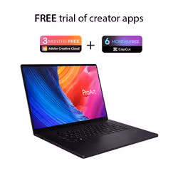 ASUS ProArt P16 H7606WP-RJ087W AMD Ryzen AI 9 HX 370 Laptop 40.6 cm (16") Touchscreen 3K 64 GB LPDDR5x-SDRAM 4 TB SSD NVIDIA GeForce RTX 5070 Wi-Fi 7 (802.11be) Windows 11 Home Black