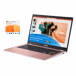 ASUS Vivobook Go 14 E410KA-EB997WS Intel® Celeron® N N4500 Laptop 35.6 cm (14") Full HD 4 GB DDR4-SDRAM 128 GB eMMC Wi-Fi 5 (802.11ac) Windows 11 Home in S mode Pink