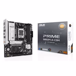 ASUS PRIME B850M-A-CSM, AMD, Socket AM5, AMD Ryzen 7000 Series, AMD Ryzen 8000 Series, AMD Ryzen 9000 Series, Socket AM5, DDR ...