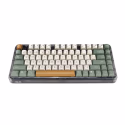 ASUS Jelly75 KD201 keyboard Universal USB + RF Wireless + Bluetooth Green, Beige, Orange - Additional view 2