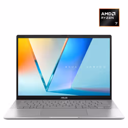 ASUS Vivobook S 14 M3407HA-LY025W Copilot+ PC AMD Ryzen™ 7 260 Laptop 35.6 cm (14") WUXGA 16 GB DDR5-SDRAM 512 GB SSD Wi-Fi 6 (802.11ax) Windows 11 Home Silver