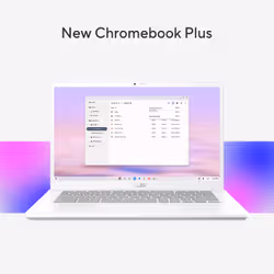 ASUS Chromebook Plus CX34 CB3402CVA-MW0411 Intel Core 5 120U 35.6 cm (14") Touchscreen Full HD 16 GB LPDDR5-SDRAM 256 GB UFS Wi-Fi 6E (802.11ax) ChromeOS Grey - Additional view 8