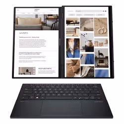 ASUS Zenbook Duo UX8406CA-QL289W Intel Core Ultra 9 285H Hybrid (2-in-1) 35.6 cm (14") Touchscreen WUXGA 32 GB LPDDR5x-SDRAM 2 TB SSD Wi-Fi 7 (802.11be) Windows 11 Home Grey - Additional view 7