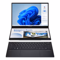 ASUS Zenbook Duo UX8406CA-QL289W Intel Core Ultra 9 285H Hybrid (2-in-1) 35.6 cm (14") Touchscreen WUXGA 32 GB LPDDR5x-SDRAM 2 TB SSD Wi-Fi 7 (802.11be) Windows 11 Home Grey - Additional view 8