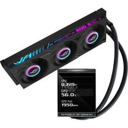 ASUS ROG Strix LC IV 360 ARGB LCD Processor Liquid cooling kit 12 cm Black