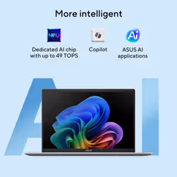 ASUS Vivobook 14 X1407AA-LY012W Copilot+ PC Intel Core Ultra 5 325 Laptop 35.6 cm (14") WUXGA 16 GB DDR5-SDRAM 512 GB SSD Wi-Fi 6 (802.11ax) Windows 11 Home Blue - Additional view 8