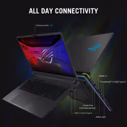 ASUS ROG Strix G16 G615LW-TS262W Intel Core Ultra 9 290HX Plus Laptop 40.6 cm (16") WQXGA 32 GB DDR5-SDRAM 1 TB SSD NVIDIA GeForce RTX 5080 Wi-Fi 7 (802.11be) Windows 11 Home Black, Grey - Additional view 8