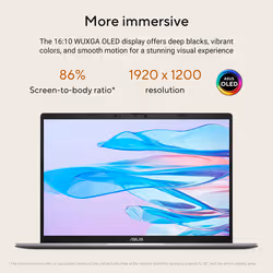 ASUS Vivobook S14 M3407GA-SF015W AMD Ryzen™ AI 7 445 Laptop 35.6 cm (14") WUXGA 16 GB DDR5-SDRAM 1 TB SSD Wi-Fi 6 (802.11ax) Windows 11 Home Grey - Additional view 6