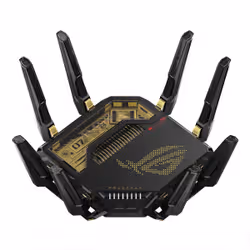 ASUS ROG Rapture GT-BE98 wireless router 10 Gigabit Ethernet Quad-band (2.4 GHz / 5 GHz-1 / 5 GHz-2 / 6 GHz) Black - Additional view 2