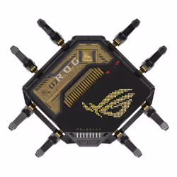 ASUS ROG Rapture GT-BE98 wireless router 10 Gigabit Ethernet Quad-band (2.4 GHz / 5 GHz-1 / 5 GHz-2 / 6 GHz) Black - Additional view 3