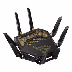 ASUS ROG Rapture GT-BE98 wireless router 10 Gigabit Ethernet Quad-band (2.4 GHz / 5 GHz-1 / 5 GHz-2 / 6 GHz) Black - Additional view 4