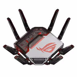 ASUS ROG Rapture GT-BN98 wireless router 10 Gigabit Ethernet Quad-band (2.4 GHz / 5 GHz-1 / 5 GHz-2 / 6 GHz) Black, White - Additional view 2