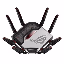 ASUS ROG Rapture GT-BN98 wireless router 10 Gigabit Ethernet Quad-band (2.4 GHz / 5 GHz-1 / 5 GHz-2 / 6 GHz) Black, White - Additional view 5