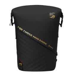 ASUS ROG SLASH Edition 20 backpack Roll top backpack Black Polyester, PU leather