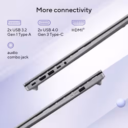 ASUS Vivobook 16 S1607QA-MB196W Copilot+ PC Snapdragon X1-26-100 Laptop 40.6 cm (16") WUXGA 16 GB LPDDR5x-SDRAM 512 GB SSD Wi-Fi 6E (802.11ax) Windows 11 Home Blue - Additional view 7