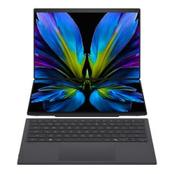 ASUS Zenbook Duo UX8407AA-SN586W Intel Core Ultra X9 378H Hybrid (2-in-1) 35.6 cm (14") Touchscreen 3K 32 GB LPDDR5x-SDRAM 1 TB SSD Wi-Fi 7 (802.11be) Windows 11 Home Grey