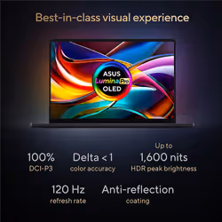 ASUS ProArt P16 H7606GP-SR011W AMD Ryzen AI 9 465 Laptop 40.6 cm (16") Touchscreen 3K 16 GB LPDDR5x-SDRAM 1 TB SSD NVIDIA® GeForce RTX™ 5070 Laptop GPU Wi-Fi 7 (802.11be) Windows 11 Home Black - Additional view 6