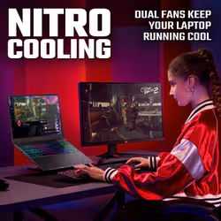Acer Nitro V 16 V16 (ANV16-I31) gaming laptop - Intel Core 7 240H, NVIDIA RTX 5060, 16" 120Hz WUXGA (1920x1200), 16GB DDR5, 512GB SSD - Additional view 6