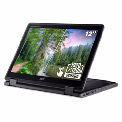 Acer TravelMate Spin B3 B3 Spin 12 convertible laptop (TMB312RN-31) - Intel N150, 8GB RAM, 256GB SSD, 12.2" WUXGA touchscreen, Windows 11 - Additional view 3