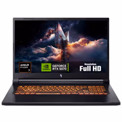 Acer Nitro V 17 AI (ANV17‑41) gaming laptop – Ryzen 7 260, NVIDIA RTX 5070, 17.3" FHD 144Hz, 16GB DDR5, 512GB SSD