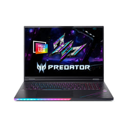 Acer Predator PH18-I71-93ZC Intel Core Ultra 9 290HX Plus Laptop 45.7 cm (18") WQUXGA 96 GB DDR5-SDRAM 1 TB SSD NVIDIA GeForce RTX 5090 Wi-Fi 7 (802.11be) Windows 11 Home Black QWERTZ German