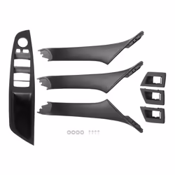 RHD Car Interior Door Handle Door Panel Pull Trim Cover Black RHD
