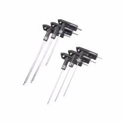 Topeak TPS-SP01, Bicycle tool, Bicycle pedal wrench, Black, Chrome, Chrome steel, Plastic, 2,2.5,3,4,5,6 mm, 6 pc(s)