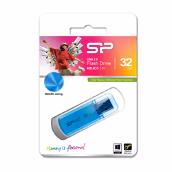 Silicon Power Helios 101, 32 GB, USB Type-A, 2.0, Cap, 10 g, Blue