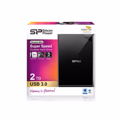 Silicon Power Stream S03 external hard drive 2 TB Micro-USB B 3.2 Gen 1 (3.1 Gen 1) Black