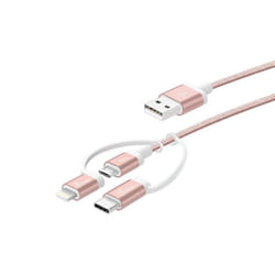 j5create JMLC11 USB cable 1 m USB A Micro-USB B Rose gold