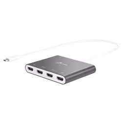j5create JCA366-N USB-C™ to 4-Port HDMI™ Multi-Monitor Adapter, Silver - Additional view 5