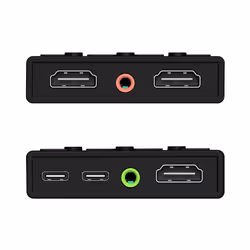 j5create JVA06 Dual HDMI™ Video Capture Card, 1920*1080 Video Capture Resolution, 3 x HDMI ports and 2 x USB ports, Black - Additional view 5
