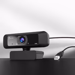 j5create JVCU100 USB™ HD Webcam with 360° Rotation, 1080p Video Capture Resolution, Black - Additional view 7
