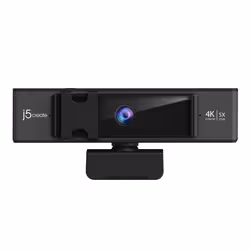 j5create JVCU435 USB™ 4K Ultra HD Webcam with 5x Digital Zoom Remote Control, 3840 x 2160 Video Capture Resolution, Black and Silver - Additional view 7