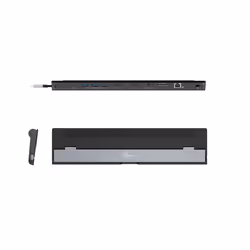 j5create JCD542-N USB-C® Dual HDMI™ Docking Station, includes 2x HDMI ports and 4x USB ports, Grey & Black - Additional view 5