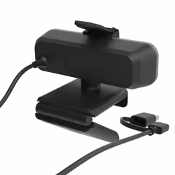 j5create JVU430 USB 4K Ultra HD Webcam, 3840 x 2160 Video Capture Resolution, Black and Silver - Additional view 4