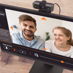 j5create JVU430 USB 4K Ultra HD Webcam, 3840 x 2160 Video Capture Resolution, Black and Silver - Additional view 8
