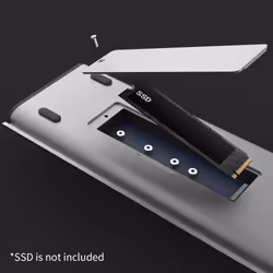 j5create JCD552 M.2 NVMe® USB-C® Gen 2 Docking Station, Silver and Black - Additional view 8