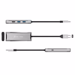 j5create JCD392 4K60 Elite USB-C® 10Gbps Travel Dock, Space Grey - Additional view 6