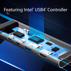 j5create JCD401 USB4™ Dual 4K Multi-Port Hub, Silver - Additional view 4