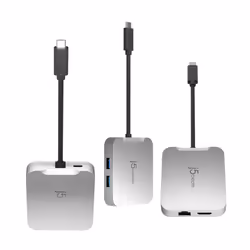 j5create JCD391 4K60 Elite USB-C® PD Multi-Port Adapter, Silver - Additional view 6