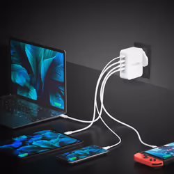 j5create JUP43130F-FN 130W GaN USB-C® 4-Port Charger - UK - Additional view 5
