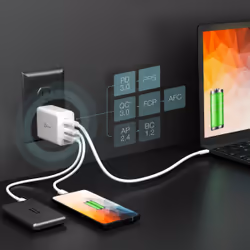 j5create JUP3365F-FN 65W GaN USB-C® 3-Port Charger - UK - Additional view 6