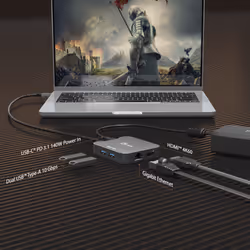 j5create JCD3191 4K60 Elite USB-C® Travel Adapter, Black - Additional view 4