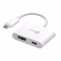 j5create JCA152 USB-C® to 4K HDMI™ Adapter with Power Delivery, Black, 0.82 m, USB Type-C, HDMI + USB Type-C, Male, Female, S ...