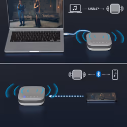 j5create JCDS337 USB-C® Dual 4K Speakerphone Dock Pro, Black - Additional view 8