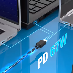 j5create JUP1565DCF3A-FN 67W GaN PD USB-C® Mini Charger with 3 Types of DC Connector - UK - Additional view 5
